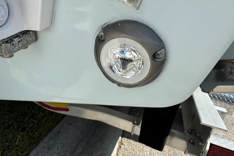 Slide: The Image of 2024 Chaparral 280 OSX boat detail showing a Seablaze underwater light. - 22