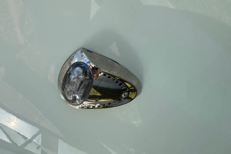 Slide: The Image of Chrome detail on 2024 Chaparral 280 OSX boat exterior. - 30