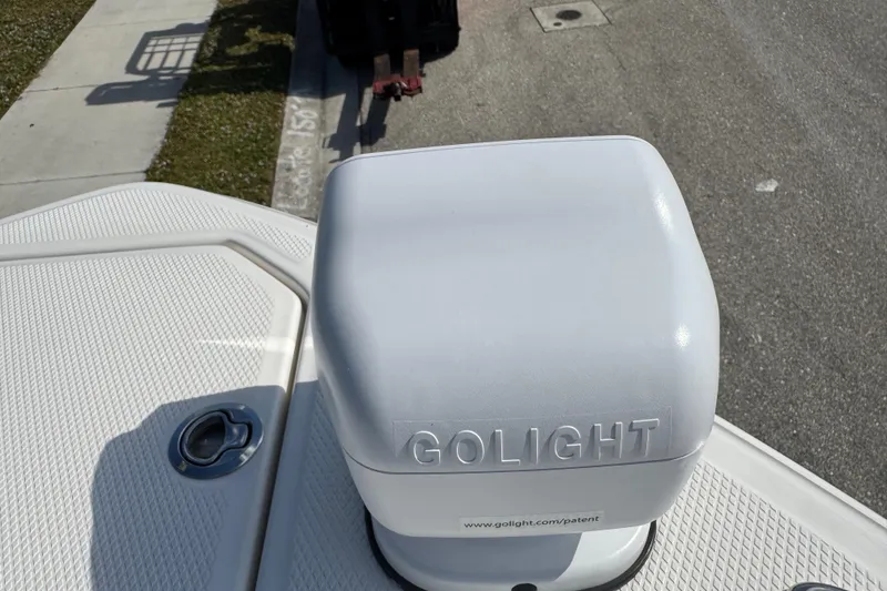 Slide: The Image of Golight on 2024 Chaparral 280 OSX boat deck, sunny day. - 61