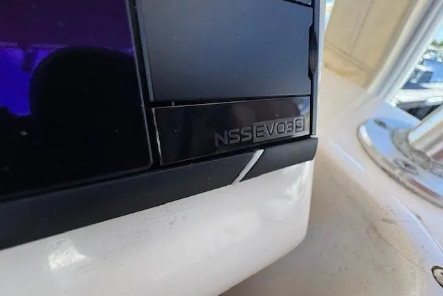 Slide: The Image of Close-up of a Simrad NSS EVO3 display on a 2007 Grady-White Bimini 306 boat. - 24