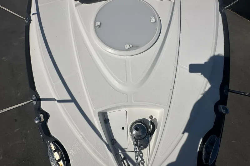 Slide: The Image of 2016 Monterey 295 Sport Yacht on display at a boat sale event. - 83