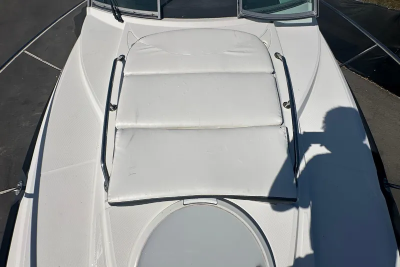 Slide: The Image of 2016 Monterey 295 Sport Yacht on display at a boat sale event. - 86