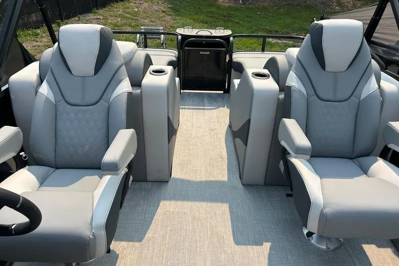 Slide: The Image of 2025 Avalon LSZ Rear Lounger interior with luxurious gray seating and modern design. - 4