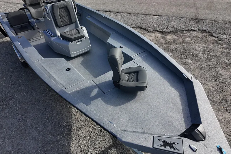 Slide: The Image of 2026 Xpress H22B Bay boat with sleek design and comfortable seating. - 10