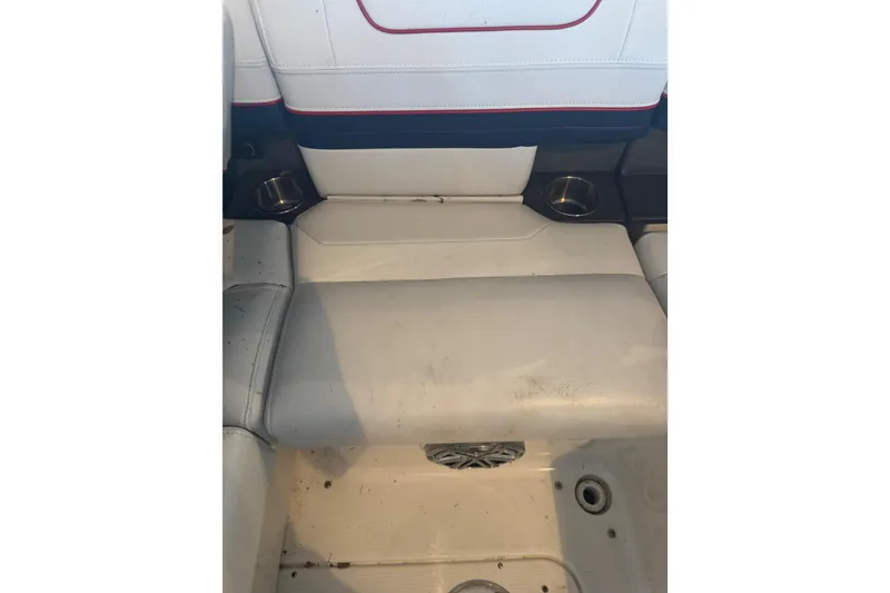 Slide: The Image of 2017 Formula 240 Bowrider in garage with vehicles and equipment. - 80