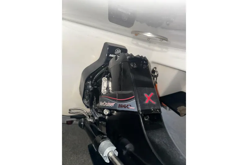 Slide: The Image of MerCruiser engine component on 2017 Formula 240 Bowrider boat. - 89