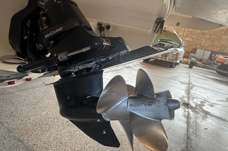 Slide: The Image of Red 2017 Formula 240 Bowrider boat with stainless steel fitting detail. - 9