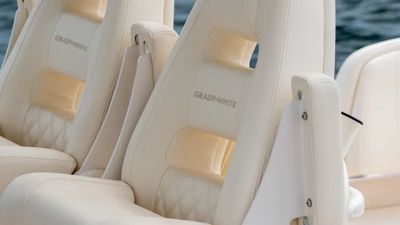 Slide: The Image of Luxurious seating in the 2026 Grady-White 281 Coastal Explorer. - 23