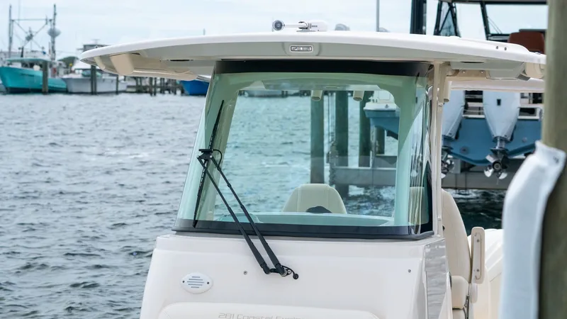 Slide: The Image of 2026 Grady-White 281 Coastal Explorer boat at dock. - 24