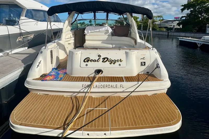 Slide: The Image of 1998 Sea Ray 400 Sundancer docked in Fort Lauderdale, Florida. - 6
