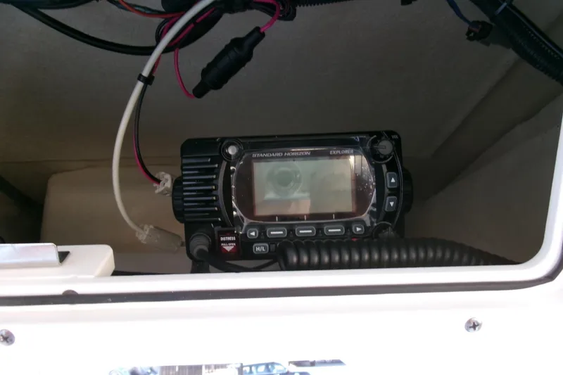 Slide: The Image of 2024 Sea Fox 248 Commander boat radio system with wiring. - 19