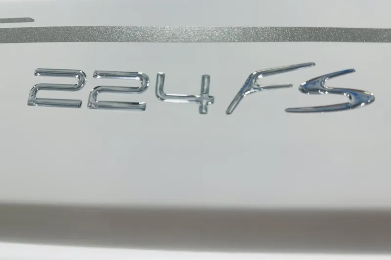 Slide: The Image of 2025 Monterey 224FS logo in sleek chrome lettering on a white background. - 17