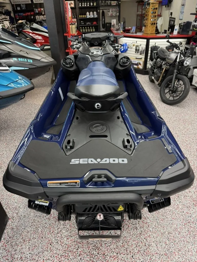 Slide: The Image of 2026 Sea-Doo GTX 230 jet ski in a showroom. - 9