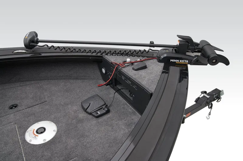 Slide: The Image of Interior view of 2026 Tracker Targa V-18 WT boat compartment with wiring. - 17