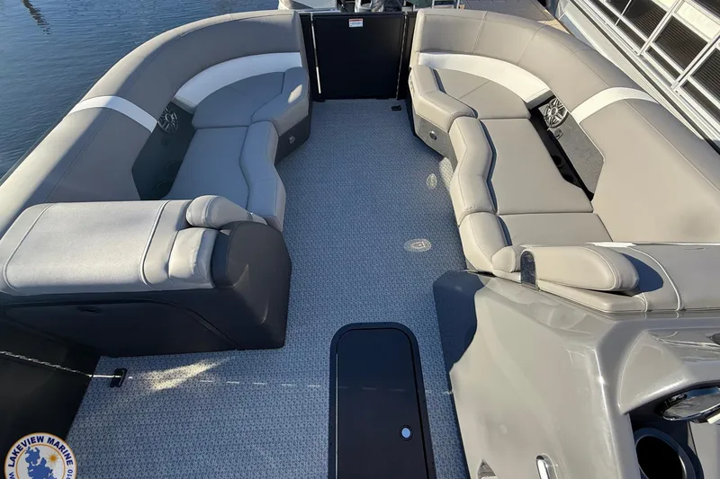 Slide: The Image of Luxurious seating on 2026 Evotti 523CS boat, featuring spacious, comfortable design. - 6