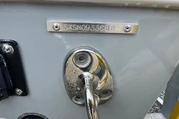 Slide: The Image of 2018 Sea Hunt Gamefish 27 boat hull identification number plate. - 11