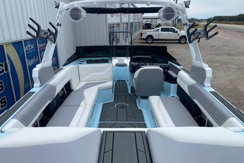 Slide: The Image of 2026 ATX Surf Boats 24 Type-S interior with spacious seating and modern design. - 6