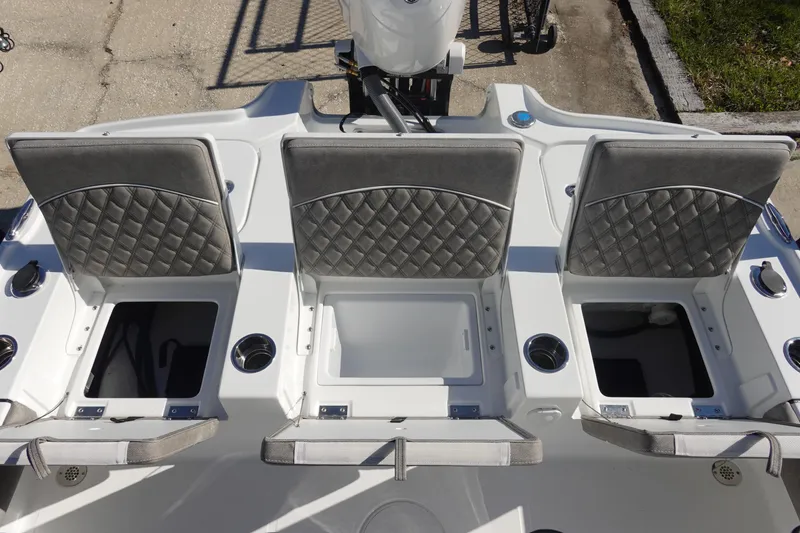 Slide: The Image of Electrical wiring and components inside a 2026 Sea Hunt BX 22 BR boat. - 12