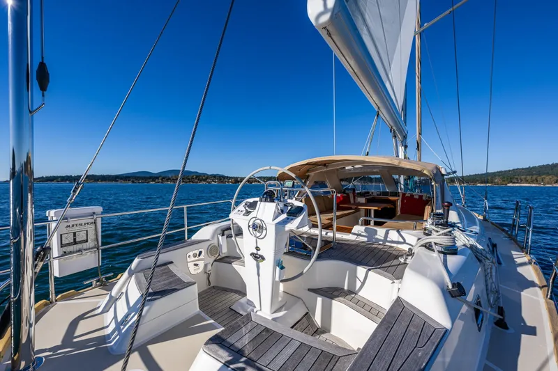 Slide: The Image of Luxurious 2013 Ron Holland 50 yacht sailing on a clear blue sea. - 14