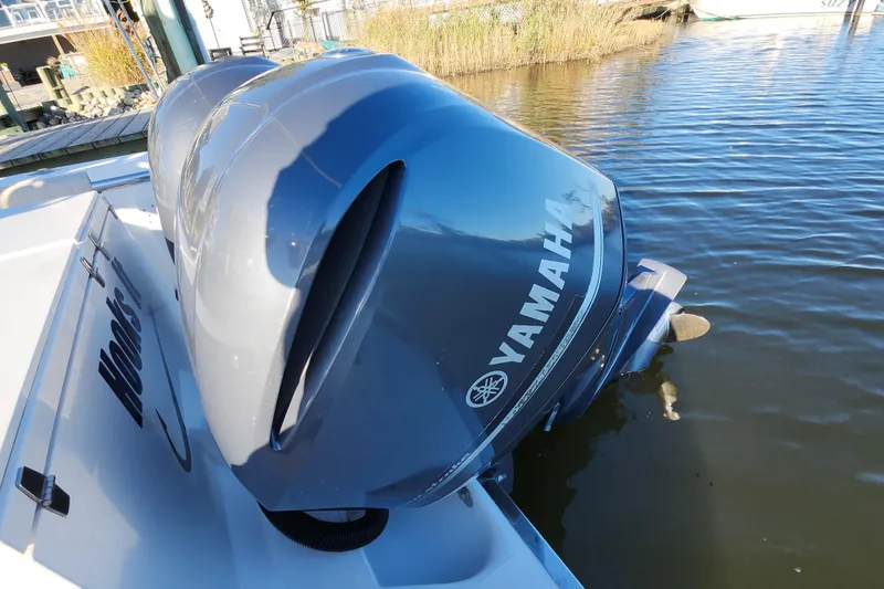 Slide: The Image of 2015 Southport 29 Tournament Edition with Yamaha outboard engine on water. - 33