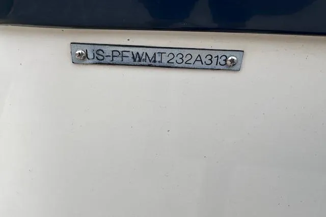 Slide: The Image of Hull identification number on 2013 Four Winns H210SS boat. - 7