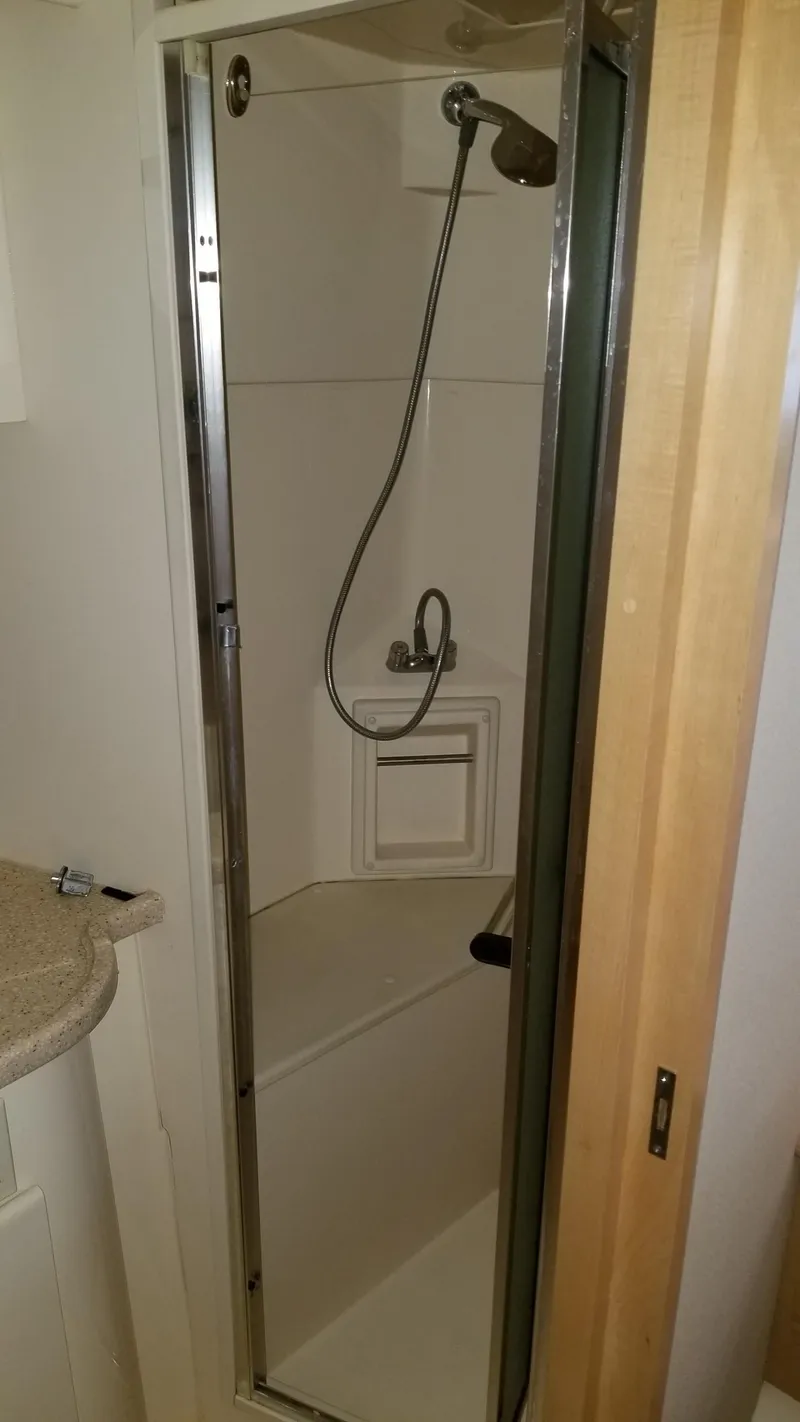 Slide: The Image of Shower area in 1998 Carver 445 Aft Cabin Motor Yacht. - 40