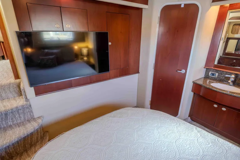 Slide: The Image of Luxurious bathroom in 2006 Sea Ray 40 Motor Yacht with shower and vanity. - 31