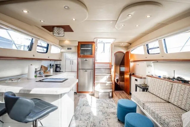 Slide: The Image of Luxurious interior of 2005 Cruiser Yachts 405 EXPRESS with modern amenities and stylish design. - 32