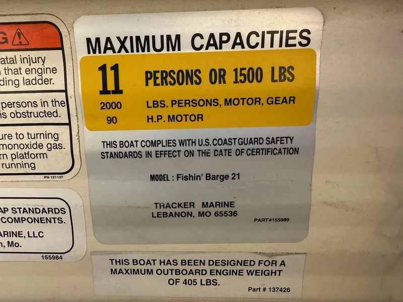 Slide: The Image of Sun Tracker 21' Fishin Barge w/ 90HP Mercury 2010 - 11