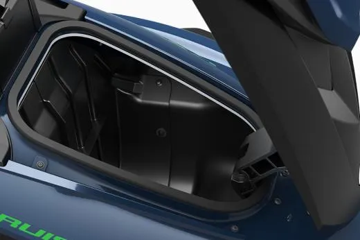 Slide: The Image of Manufacturer Provided Image: 2025 Yamaha WaveRunner VX Cruiser HO storage compartment, open view, showcasing interior space. - 9