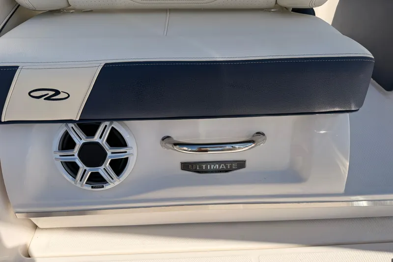 Slide: The Image of 2026 Regal LX6 boat anchor compartment with winch and controls. - 37