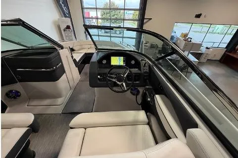 Slide: The Image of 2020 Regal 2800 Bowrider interior with modern dashboard and spacious seating. - 10