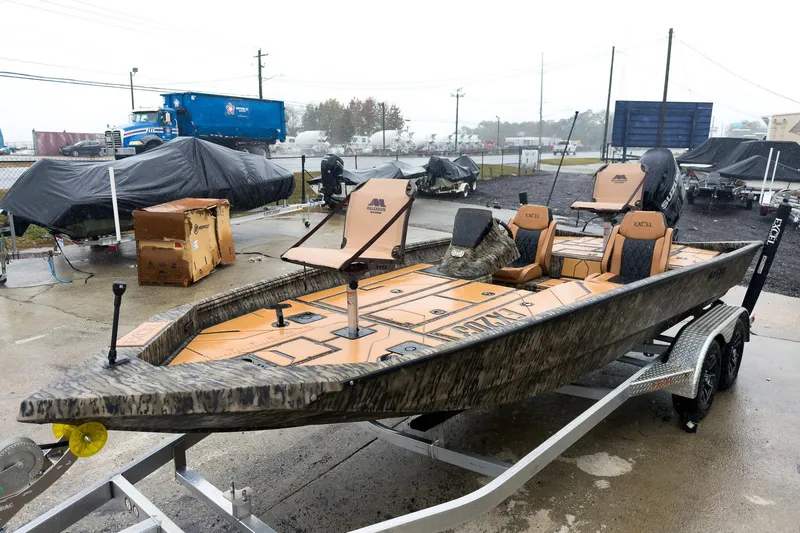 Slide: The Image of 2026 Excel EX203C Crappie & Bass boat interior with USB charging port. - 27