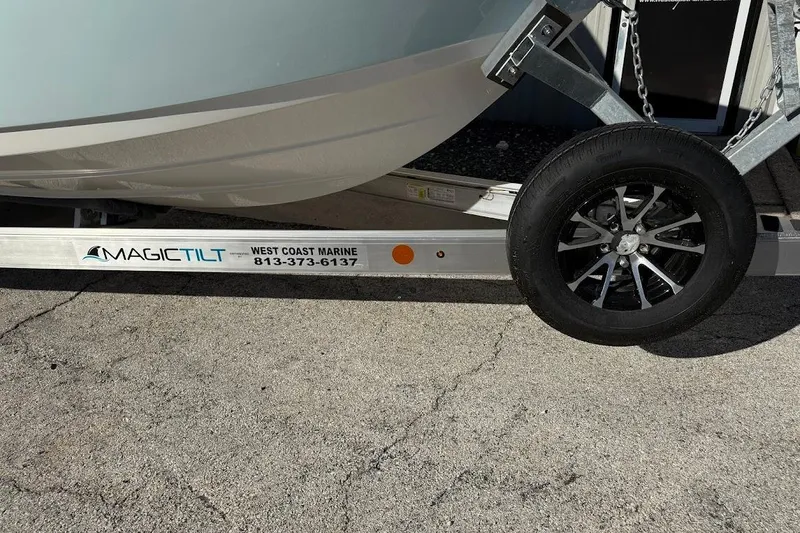 Slide: The Image of 2026 Sea Pro 240 Dual Console on Magic Tilt trailer, West Coast Marine. - 3