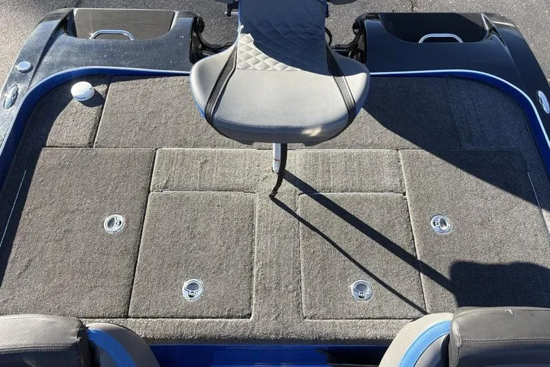 Slide: The Image of 2021 Caymas CX20 boat deck with seating and storage compartments. - 25