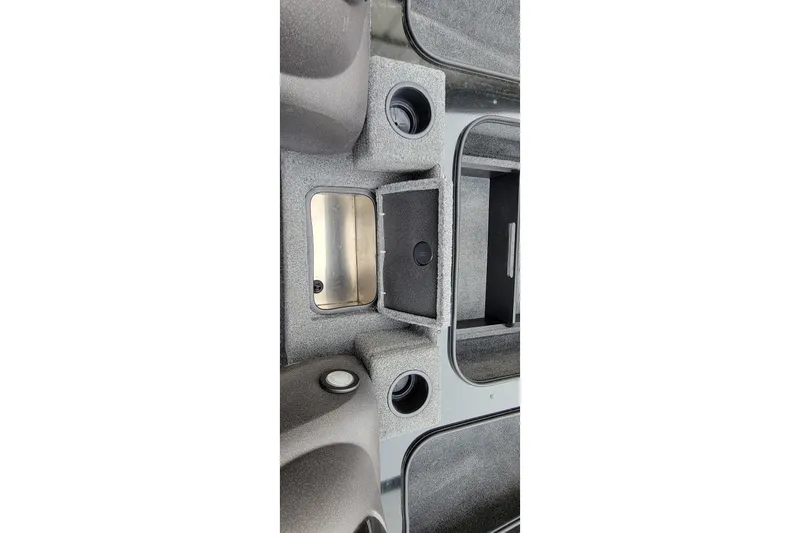 Slide: The Image of Interior view of 2022 Bass Tracker PRO TEAM 190 boat storage compartments. - 32