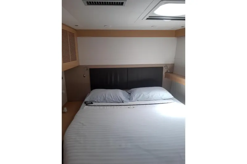 Slide: The Image of Luxurious bedroom interior of 2014 FONTAINE PAJOT 63 yacht with modern design. - 28