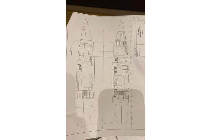 Slide: The Image of Blueprint of 2014 FONTAINE PAJOT 63 yacht, detailed layout and design. - 69