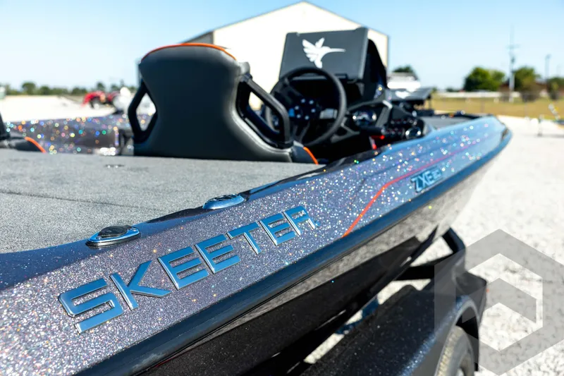 Slide: The Image of 2026 Skeeter ZXE20 boat with glitter finish and sleek design. - 17