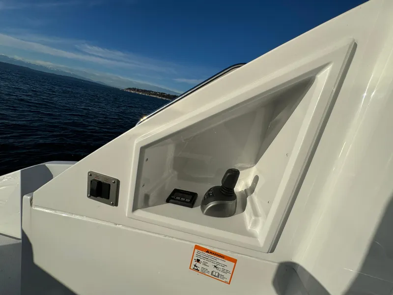 Slide: The Image of 2024 Cruisers Yachts 50 Cantius control panel with ocean view. - 14