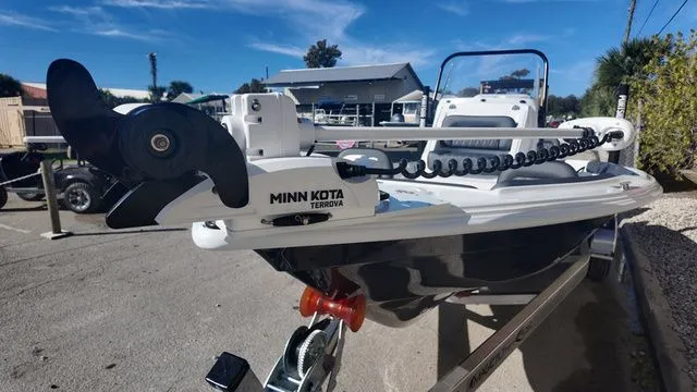 Slide: The Image of 2026 ALK2 Powerboats 23CRX with Minn Kota Terrova motor on trailer. - 10