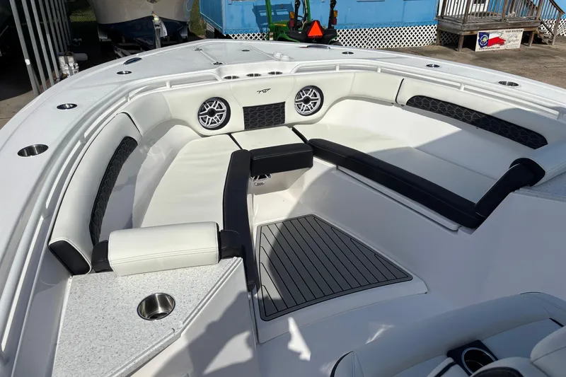 Slide: The Image of 2026 TIDEWATER 282 CENTER CONSOLE ADVENTURE UPGRADED REAR SUPPORT LEG AND ROD HOLDERS - 10