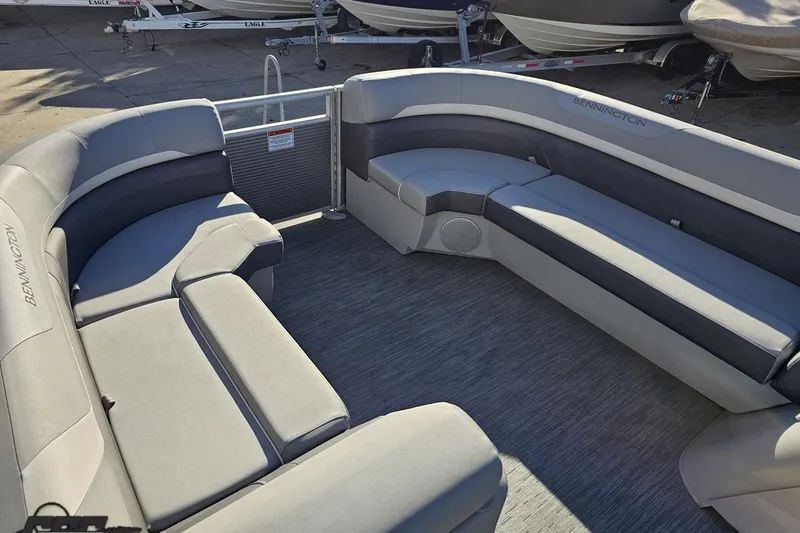 Slide: The Image of 2022 Bennington SX 21 Fishing boat interior with spacious seating and modern design. - 73