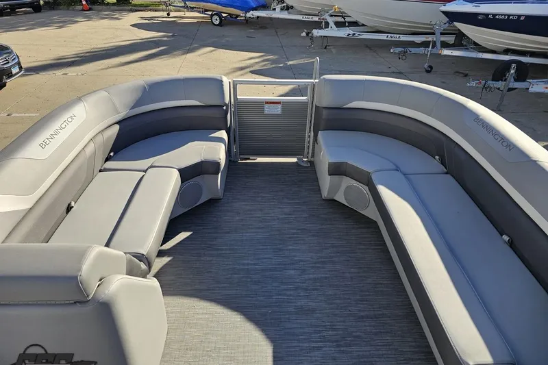 Slide: The Image of 2022 Bennington SX 21 Fishing boat interior with spacious seating and modern design. - 77