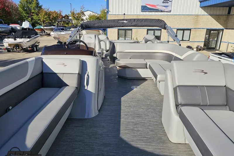 Slide: The Image of 2022 Bennington SX 21 Fishing boat interior with spacious seating and modern design. - 91