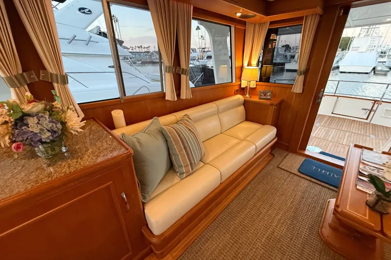 Slide: The Image of Luxurious interior of 2009 Grand Banks 47 Heritage EU yacht with elegant seating and decor. - 20