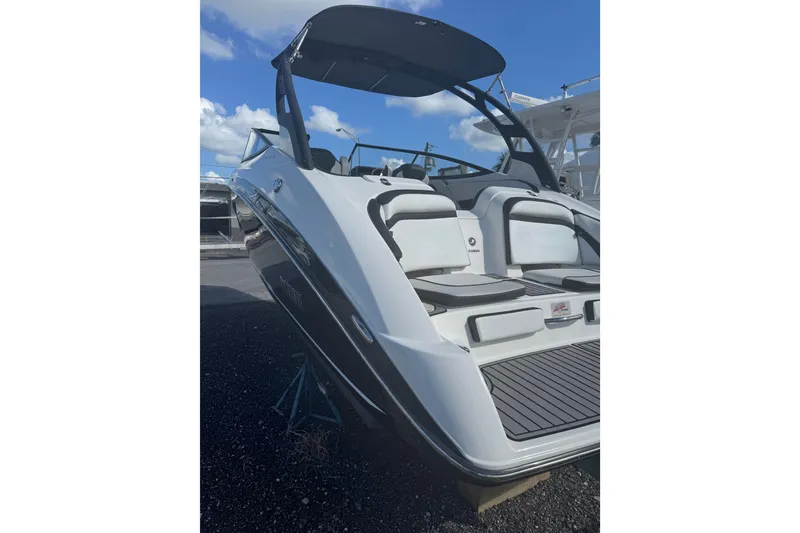 The Image of 2019 Yamaha Boats 242 Limited S with sleek design and spacious seating. - 1