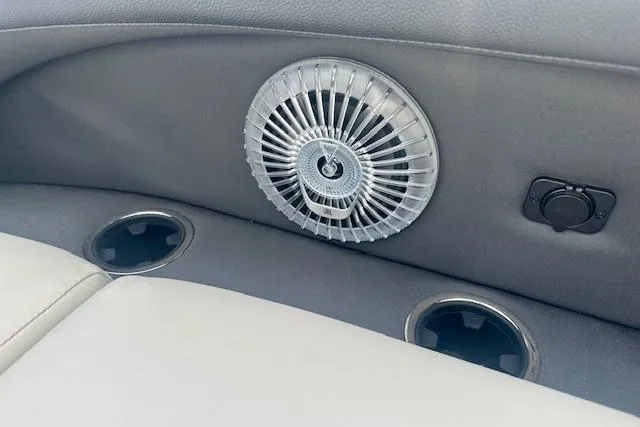 Slide: The Image of Interior of 2026 Barletta C22M featuring cup holders and a stylish air vent. - 20