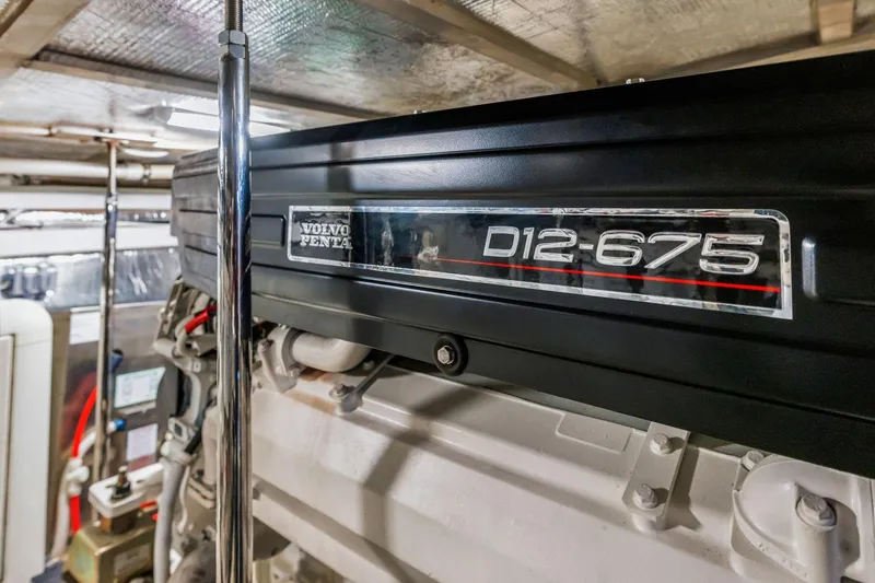 Slide: The Image of Volvo Penta D12-675 engine in 2004 Carver 570 Voyager Pilothouse yacht. - 63