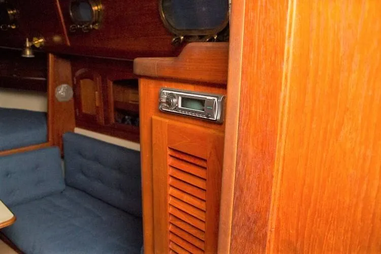 Slide: The Image of Interior of a 1988 Pacific Seacraft Dana 24 yacht. - 22